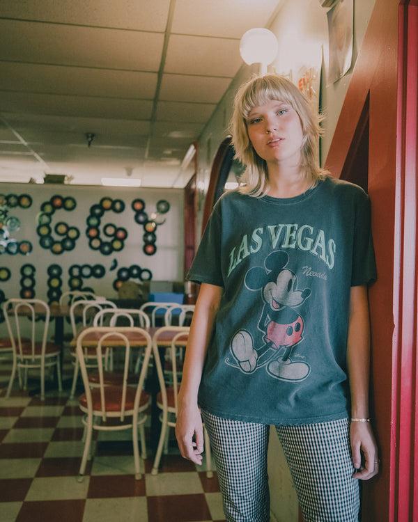 Junk Food Clothing Mickey Vegas Vintage Tee Vintage Black