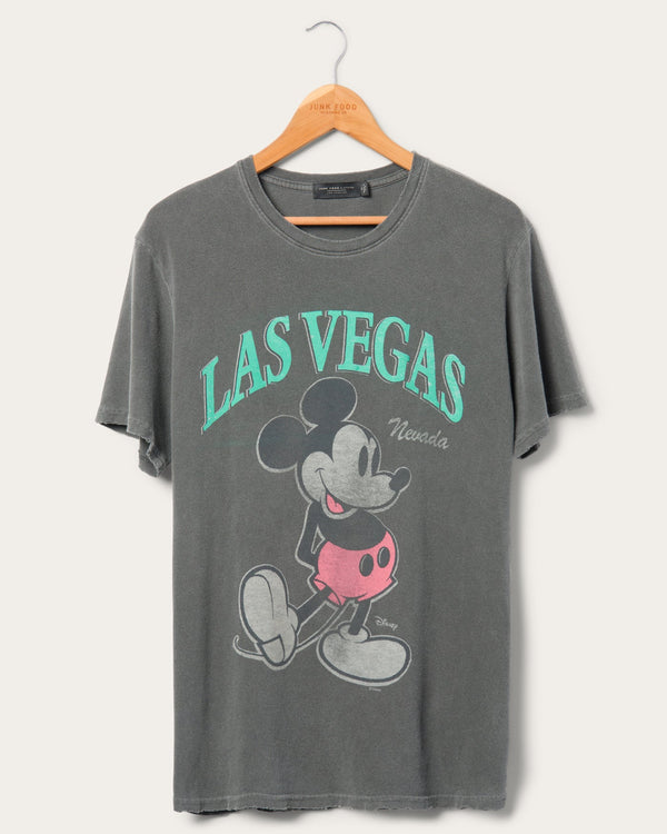 junk food clothing Mickey Vegas Vintage Tee Vintage Black