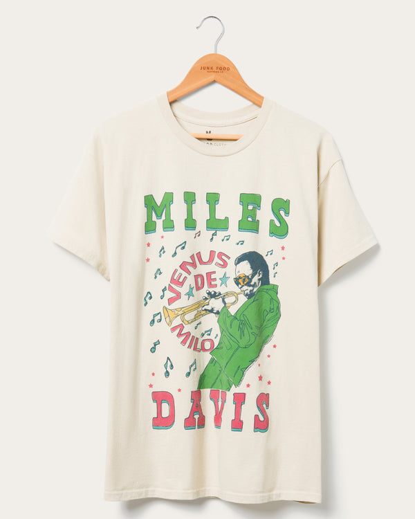 junk food clothing Miles Davis Flea Market Tee Sand