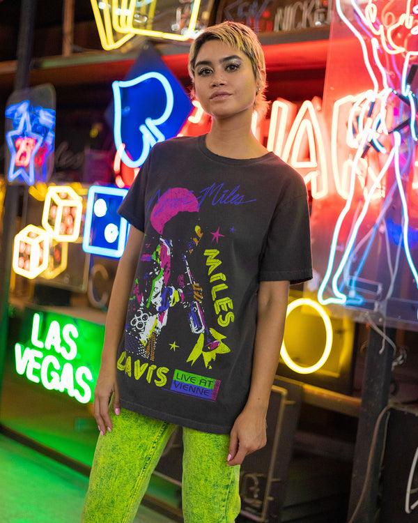 Junk Food Clothing Miles Davis Merci Miles Vintage Tee Vintage Black