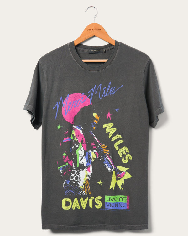 junk food clothing Miles Davis Merci Miles Vintage Tee Vintage Black