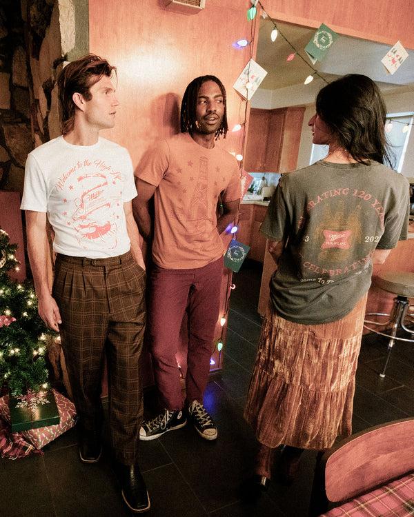 Junk Food Clothing Miller High Life 120th Anniversary Can Vintage Tee Vintage White