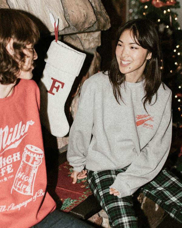 Junk Food Clothing Miller High Life 120th Anniversary Flea Market Fleece Heather Grey