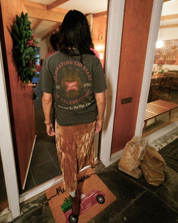 Junk Food Clothing Miller High Life 120th Anniversary Vintage Tee Vintage Black