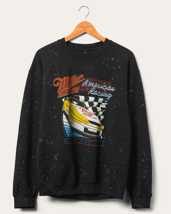 junk food clothing Miller High Life American Racing Flea Market Fleece Black Dye