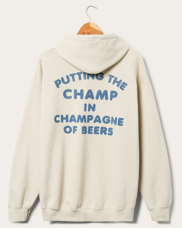 Junk Food Clothing Miller High Life Champ In Champagne Flea Market Hoodie Sand