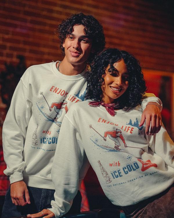 Junk Food Clothing Miller High Life Ice Cold Flea Market Fleece White