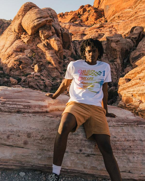 Junk Food Clothing Miller High Life Racing Flea Market Tee White