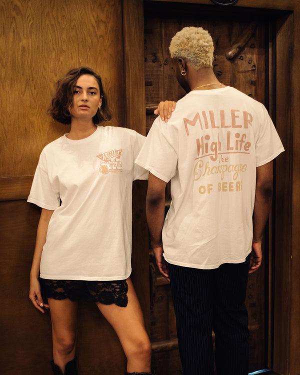 Junk Food Clothing Miller High Life Sportsman's Club Flea Market Tee White