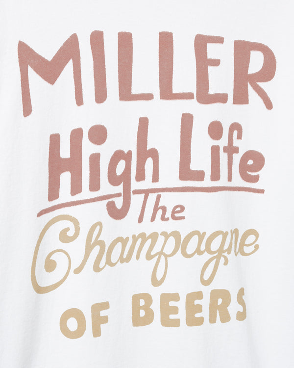 Junk Food Clothing Miller High Life Sportsman's Club Flea Market Tee White