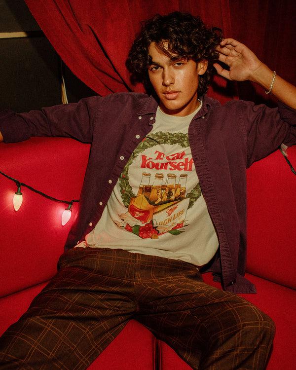 Junk Food Clothing Miller High Life Treat Yourself Vintage Tee Peyote