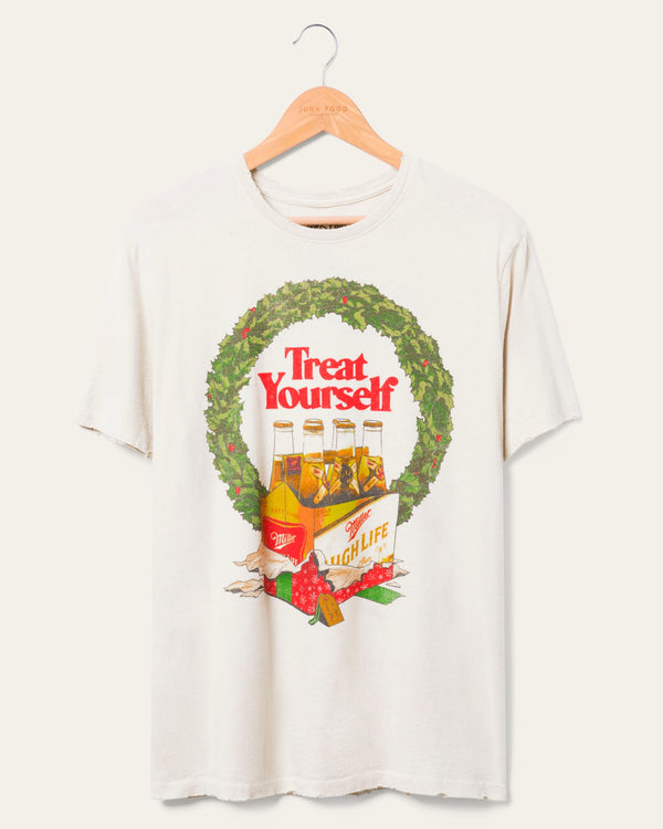 junk food clothing Miller High Life Treat Yourself Vintage Tee Peyote junk food clothing Miller High Life Treat Yourself Vintage Tee Peyote