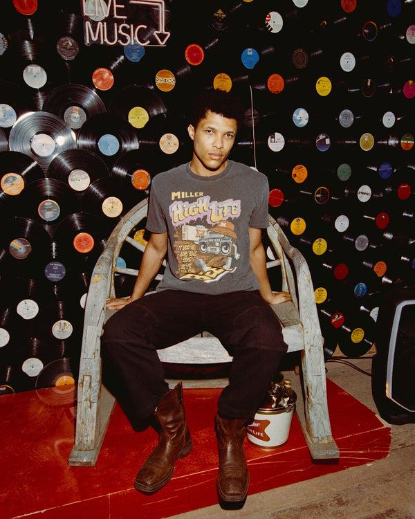 Junk Food Clothing Miller High Life We Got The Beer Vintage Tee Vintage Black