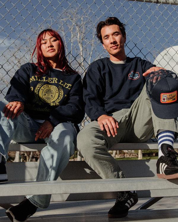 Junk Food Clothing Miller Lite 1975 Flea Market Fleece Navy