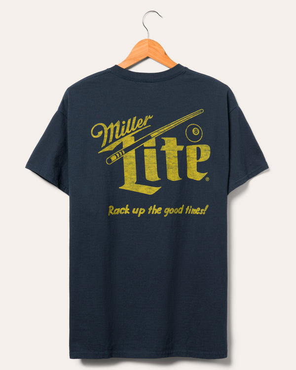 Junk Food Clothing Miller Lite Racks Up Flea Market Tee Navy