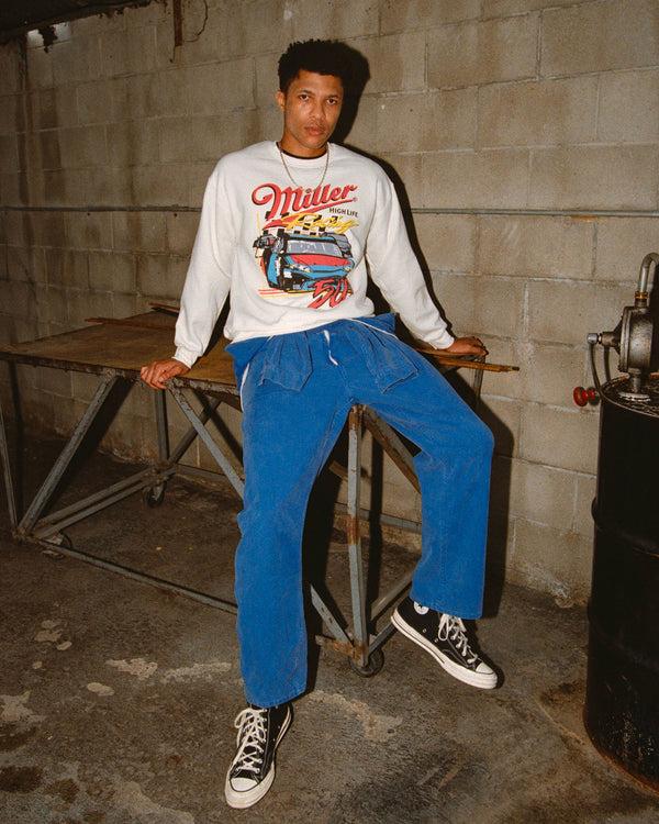 Junk Food Clothing Miller Racing 500 Flea Market Fleece White