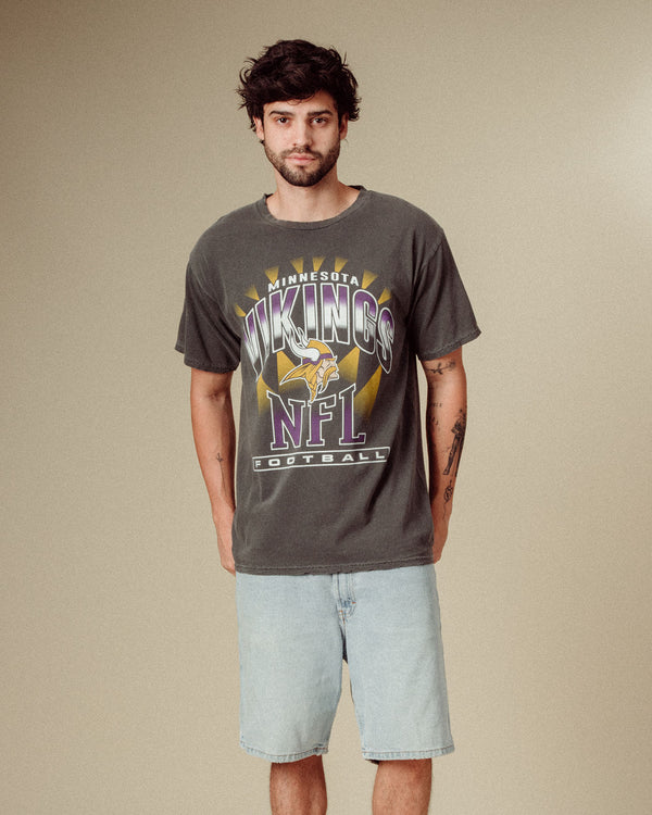 Junk Food Clothing Minnesota Vikings Chrome Flea Market Tee Midnight