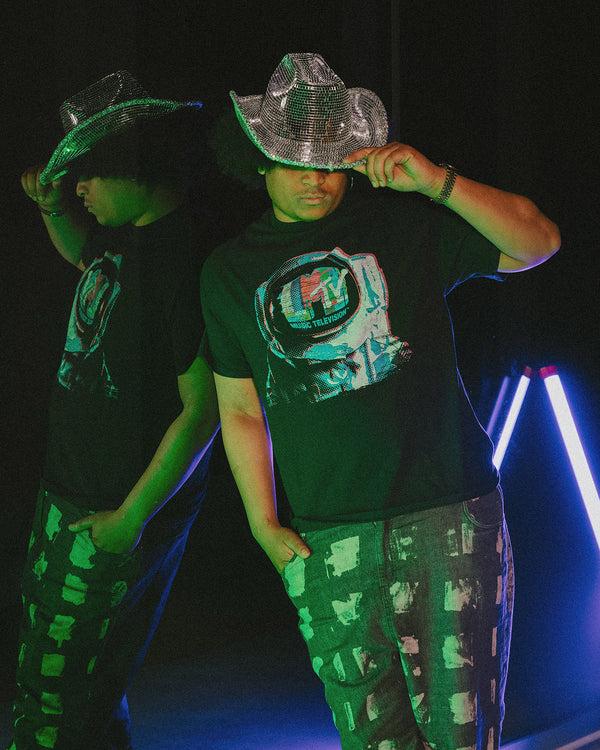 Junk Food Clothing MTV Astronaut Flea Market Tee Black