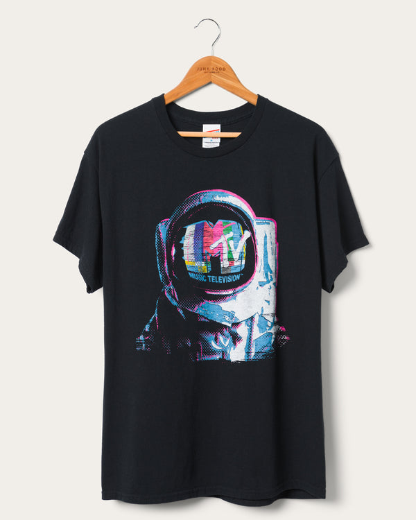 junk food clothing MTV Astronaut Flea Market Tee Black