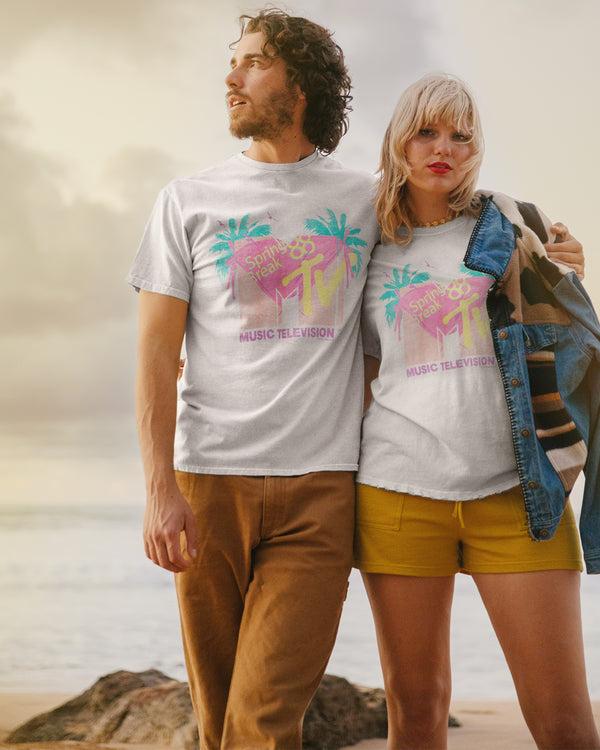 Junk Food Clothing MTV Spring Break '88 Flea Market Tee White