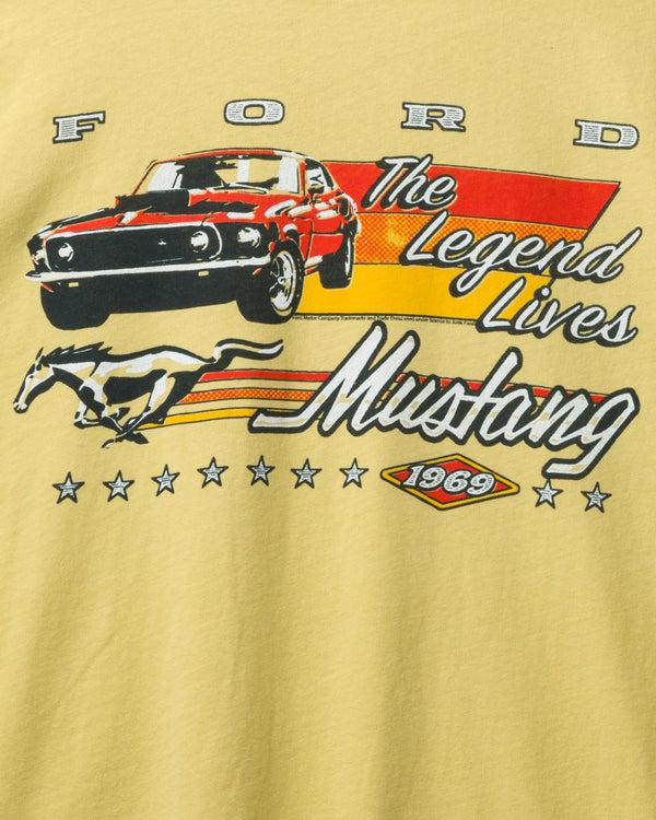 Junk Food Clothing Mustang The Legend Lives Vintage Tee Dusty Citron