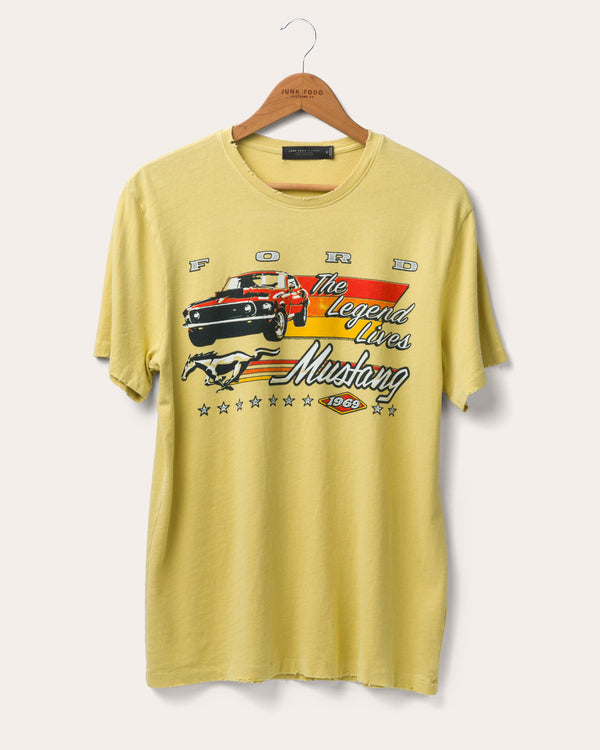 junk food clothing Mustang The Legend Lives Vintage Tee Dusty Citron