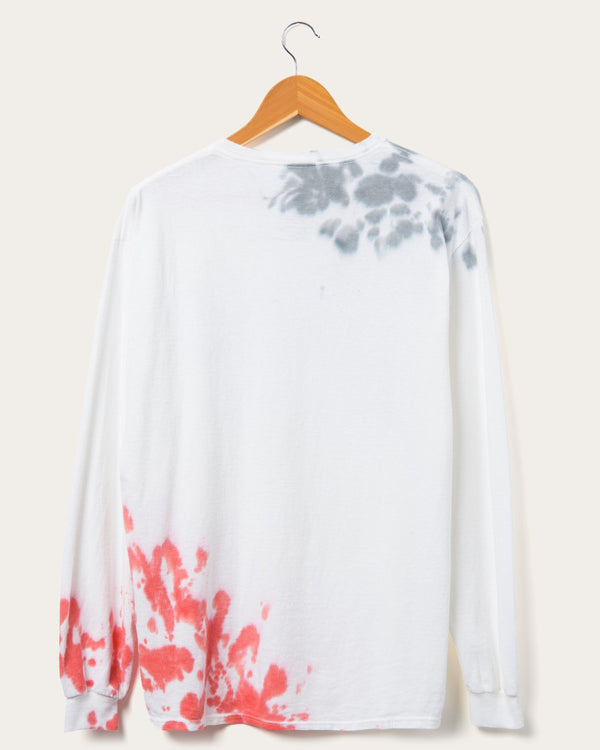 Junk Food Clothing NBA Chicago Bulls Tie Dye Flea Market Long Sleeve Tee True Black/Licorice