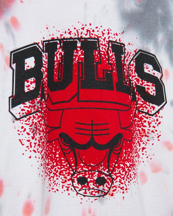 Junk Food Clothing NBA Chicago Bulls Tie Dye Hoodie True Black/Licorice