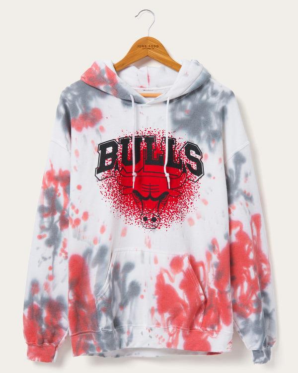 junk food clothing NBA Chicago Bulls Tie Dye Hoodie True Black/Licorice