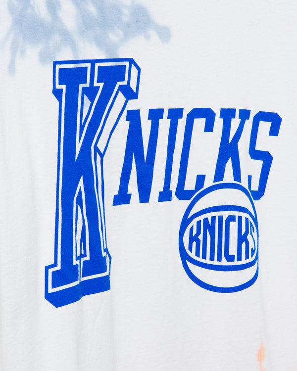 Junk Food Clothing NBA New York Knicks Tie Dye Flea Market Long Sleeve Tee Liberty/Orange