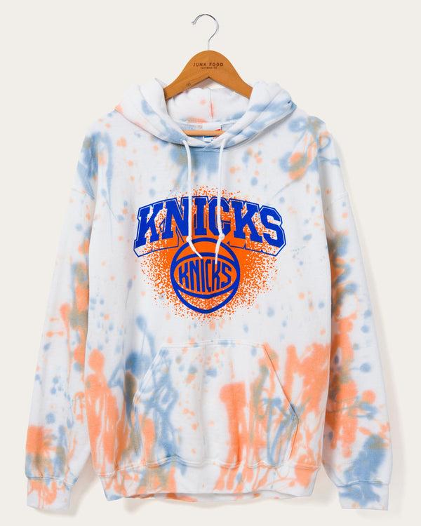 junk food clothing NBA New York Knicks Tie Dye Hoodie Liberty/Orange