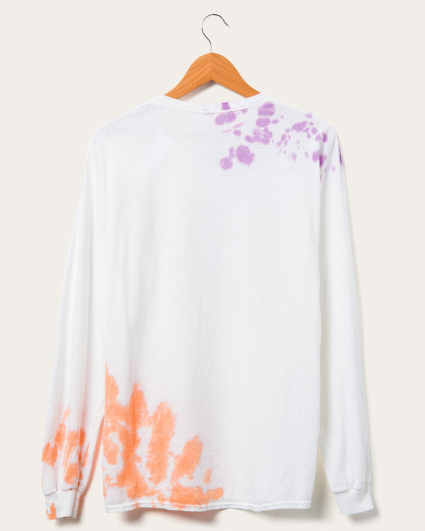 Junk Food Clothing NBA Phoenix Suns Tie Dye Flea Market Long Sleeve Tee Purple/Orange