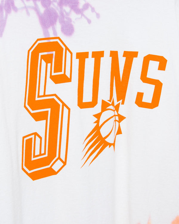 Junk Food Clothing NBA Phoenix Suns Tie Dye Flea Market Long Sleeve Tee Purple/Orange