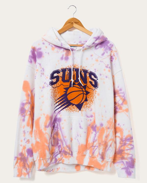 junk food clothing NBA Phoenix Suns Tie Dye Hoodie Purple/Orange