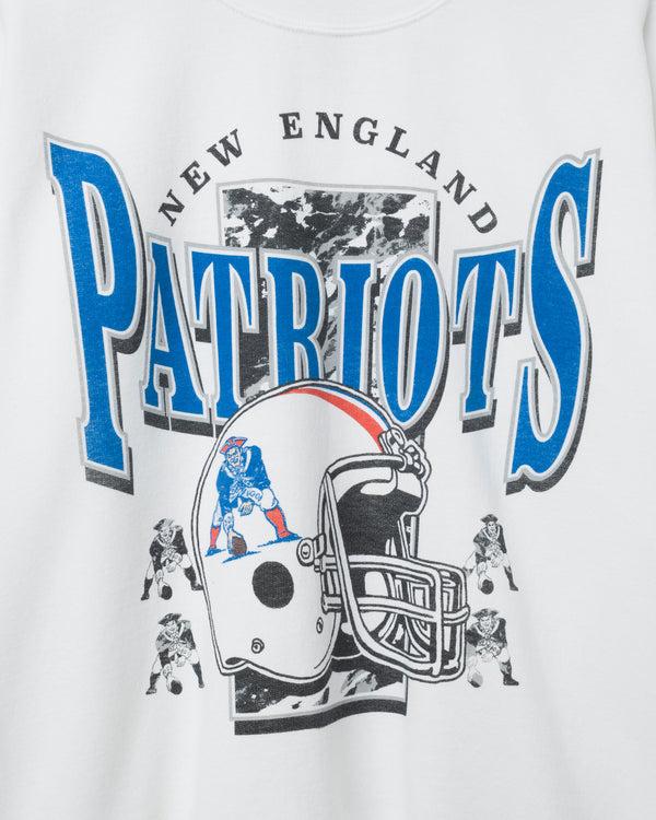 Junk Food Clothing New England Patriots Conversion Flea Market Crew Fleece White