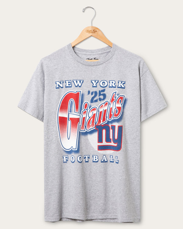 junk food clothing New York Giants Bootleg Flea Market Tee Heather Grey