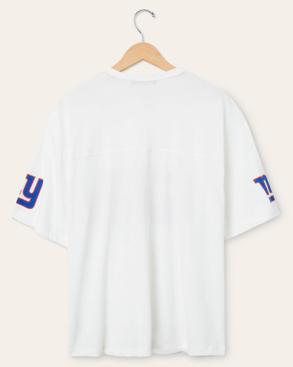 Junk Food Clothing New York Giants Halfback Jersey Tee Vintage White