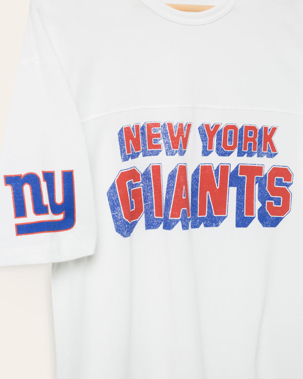 Junk Food Clothing New York Giants Halfback Jersey Tee Vintage White