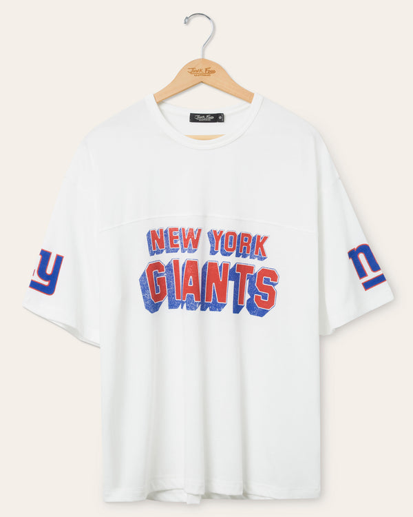 junk food clothing New York Giants Halfback Jersey Tee Vintage White