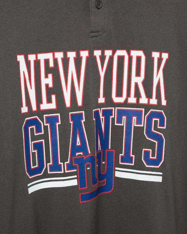 Junk Food Clothing New York Giants Long Sleeve Henley