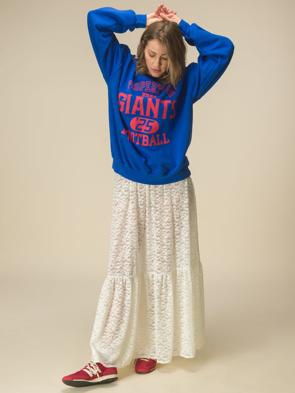 Junk Food Clothing New York Giants Property Flea Market Crew Fleece Royal