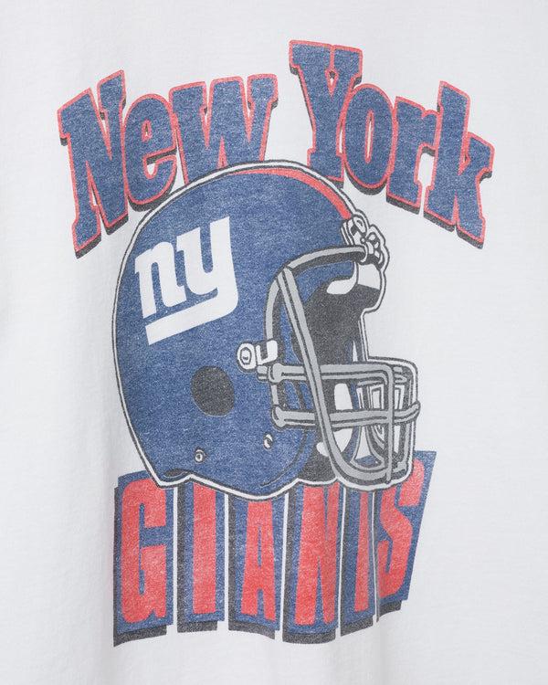 Junk Food Clothing New York Giants Throwback Helmet Flea Market Tee White