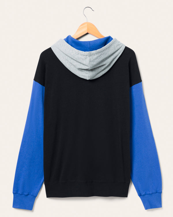 Junk Food Clothing New York Giants Tri Color Block Hoodie Midnight/Liberty/Heather Grey