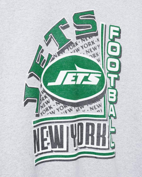 Junk Food Clothing New York Jets Backfield Crew Fleece Heather Grey