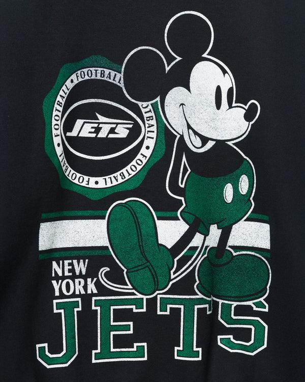 Junk Food Clothing New York Jets Mickey Crew Fleece Black