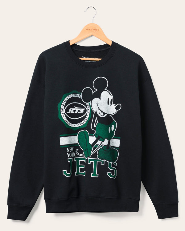 junk food clothing New York Jets Mickey Crew Fleece Black