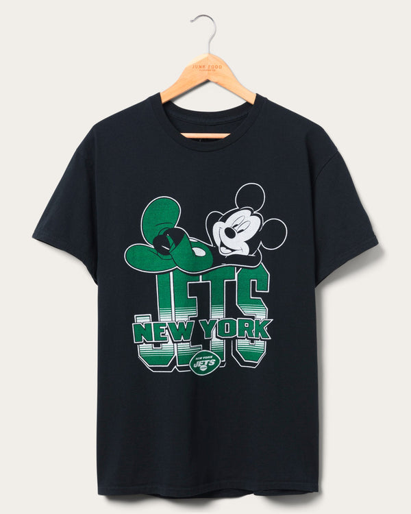 junk food clothing New York Jets Mickey Kick Back Tee Black