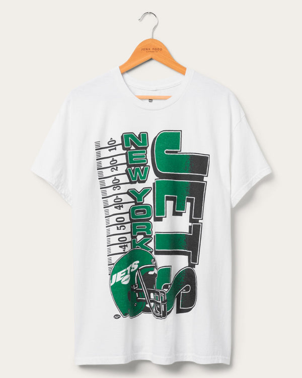junk food clothing New York Jets Yardage Flea Market Tee White