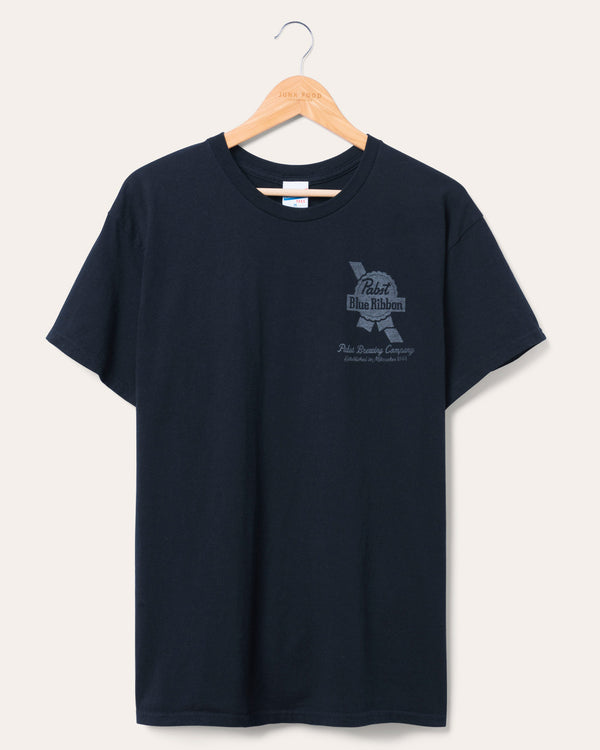 junk food clothing Pabst Blue Ribbon Original Flea Market Tee Black