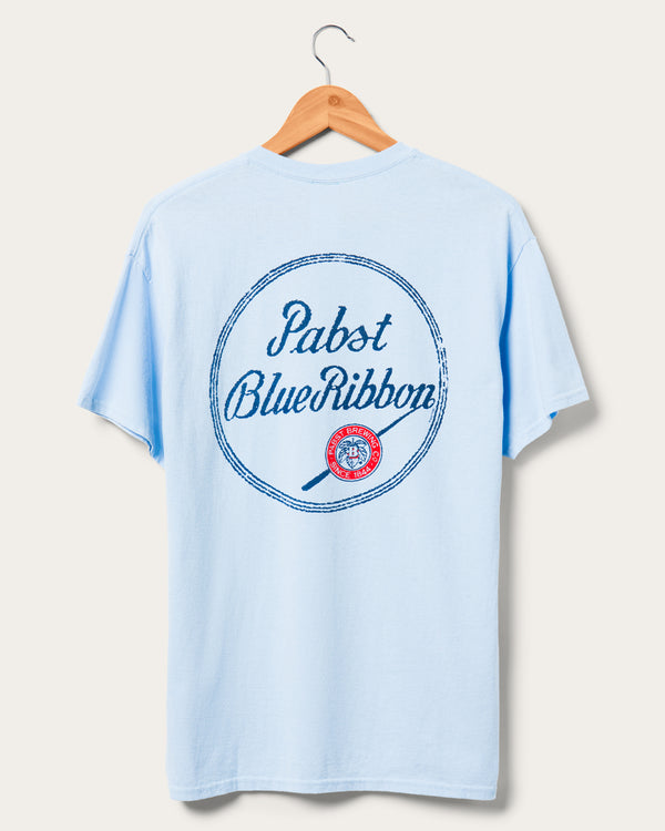 Junk Food Clothing Pabst Blue Ribbon Ring Flea Market Tee Light Blue